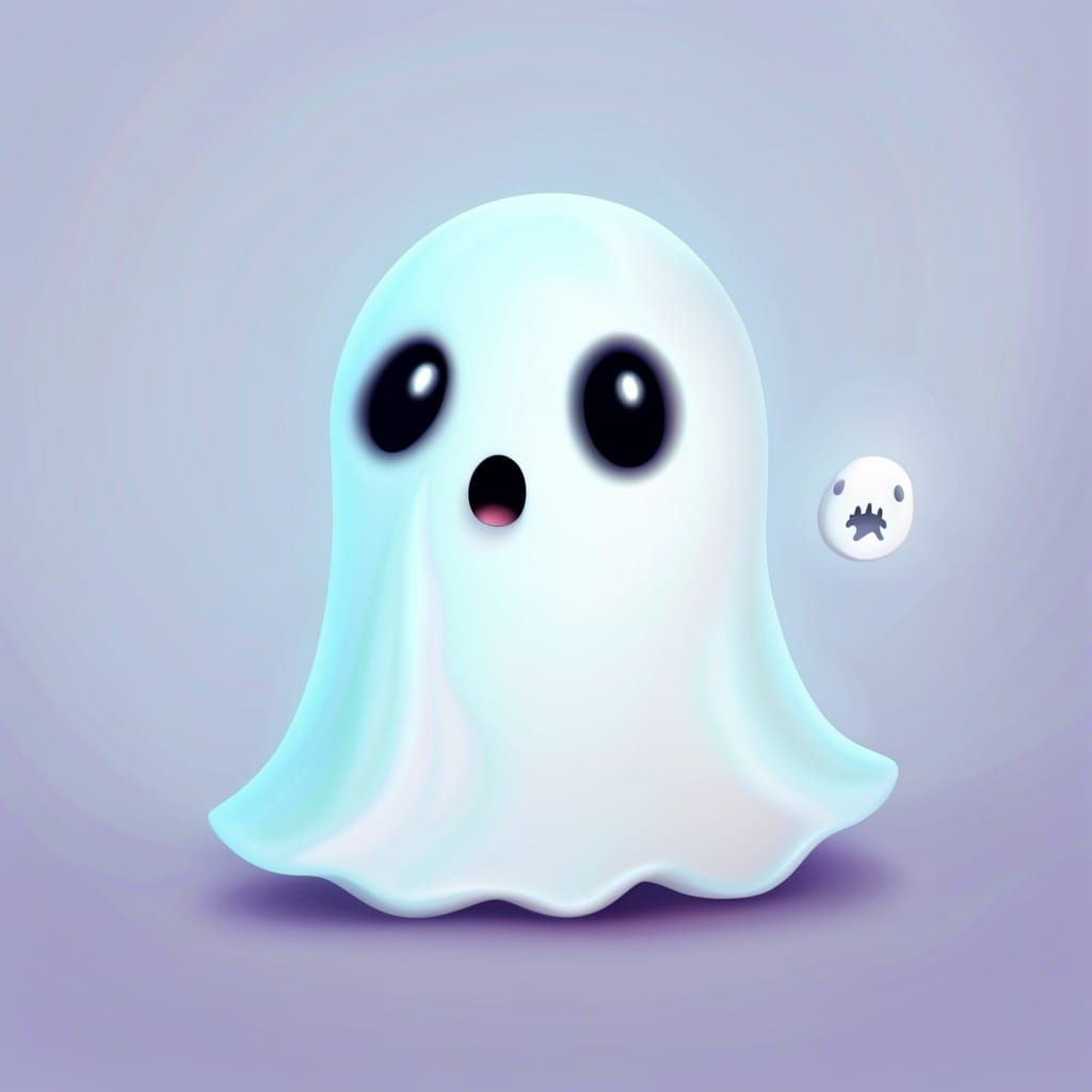 Ghost kawai - AI Generated Artwork - NightCafe Creator