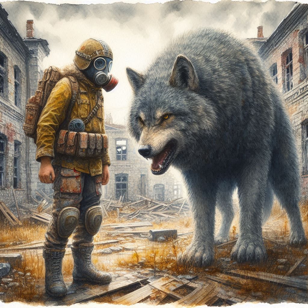 Meeting with the wolf