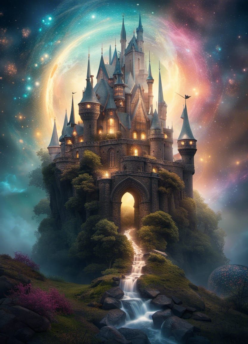 Enchanted castle - AI Generated Artwork - NightCafe Creator