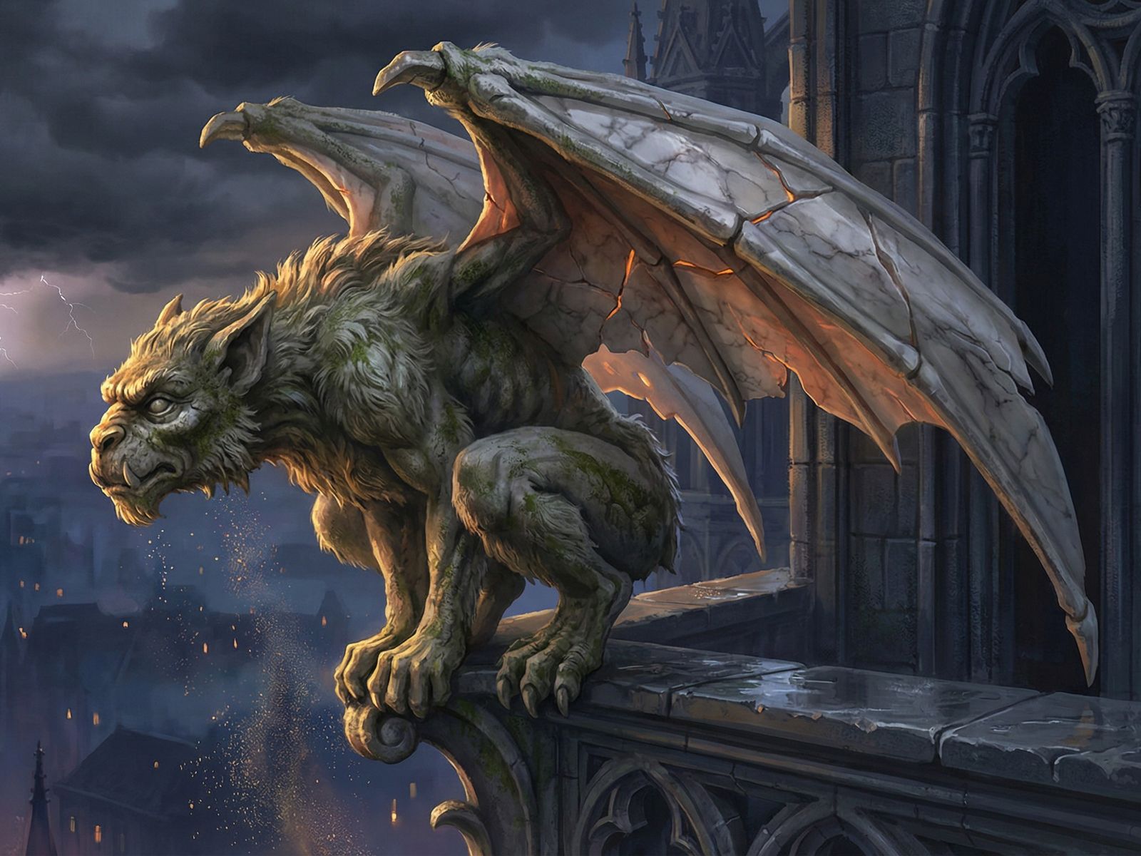 A living stone gargoyle  by @Junior