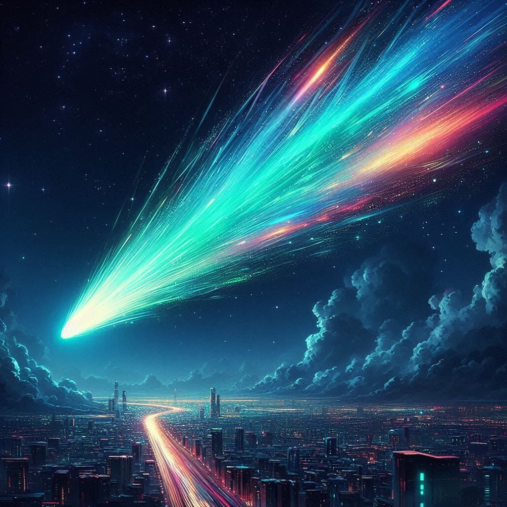 hurtling through space