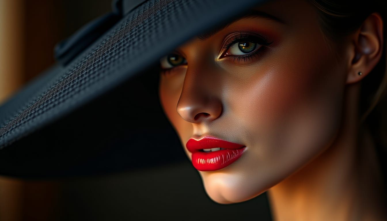 A beautiful woman's face