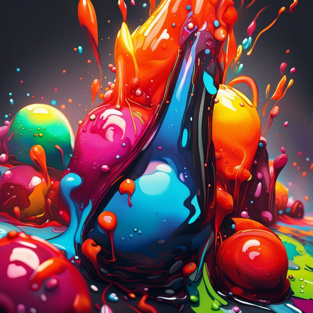 Painting splash AI Generated Artwork NightCafe Creator