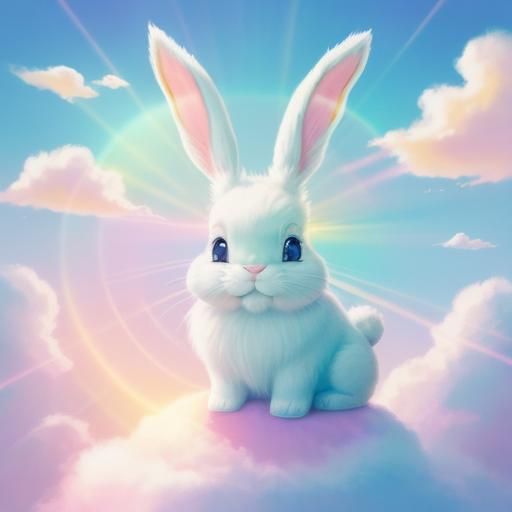 Pastel swirl bunny.