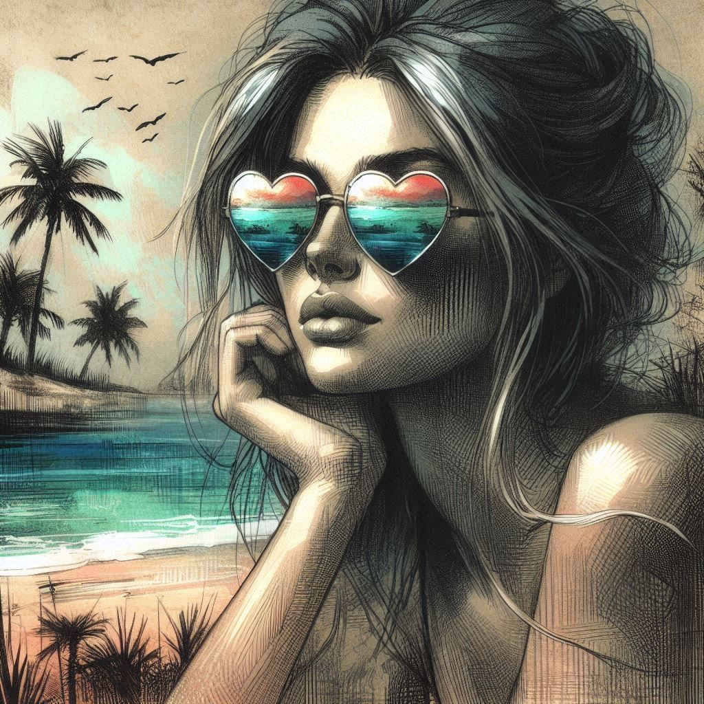 heart shaped sunglasses