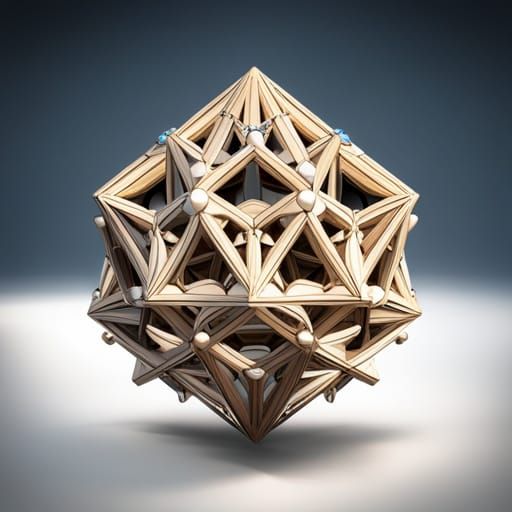 diamond icosahedron - AI Generated Artwork - NightCafe Creator