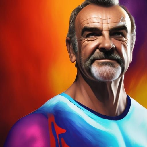 Sean Connery AI Generated Artwork NightCafe Creator