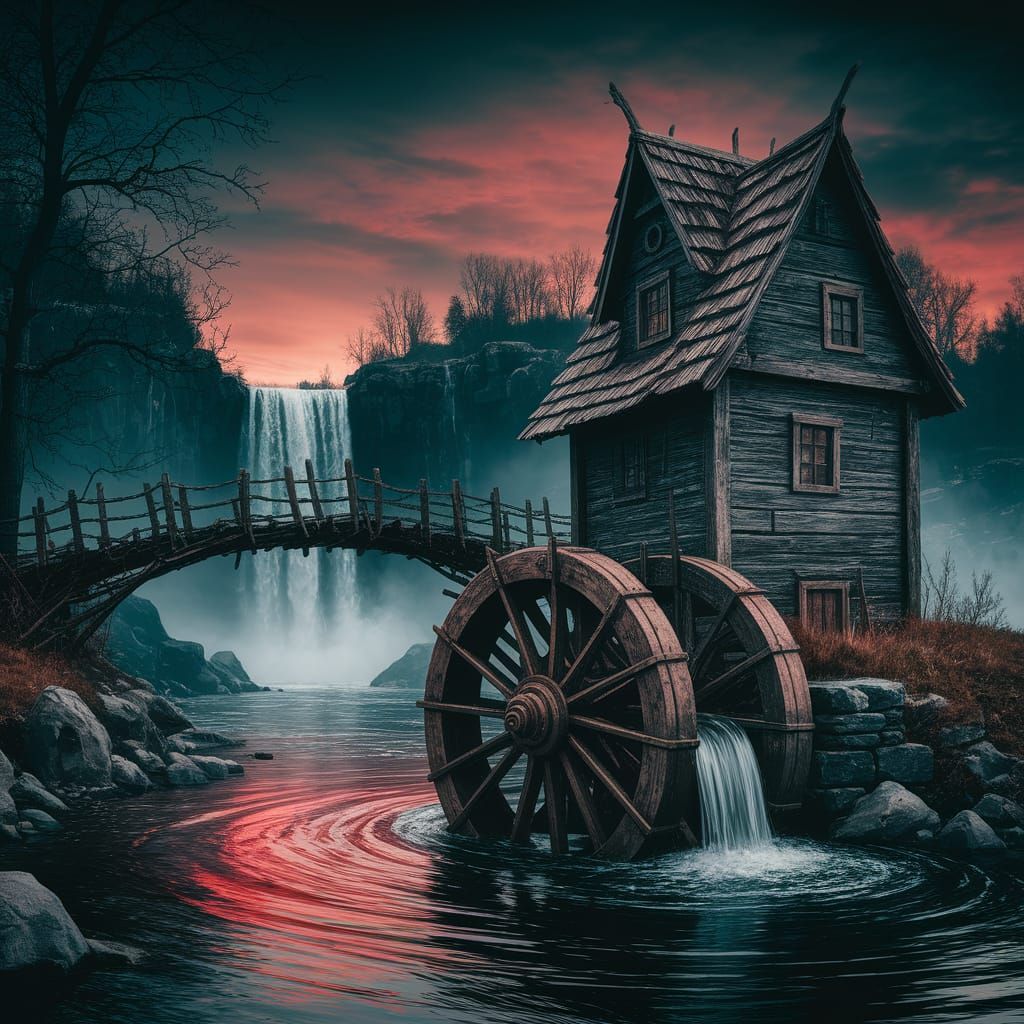 Waterwheels Daily Challenge 4  by @ognjeni
