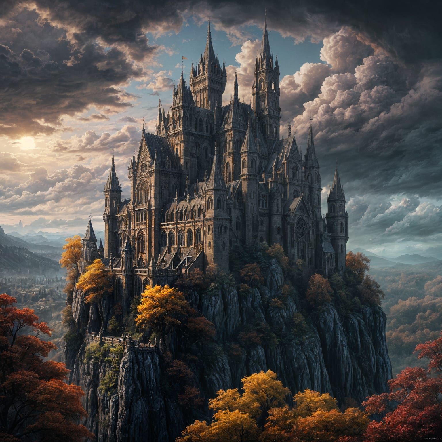 A gothic medieval castle 1  by @Queen274