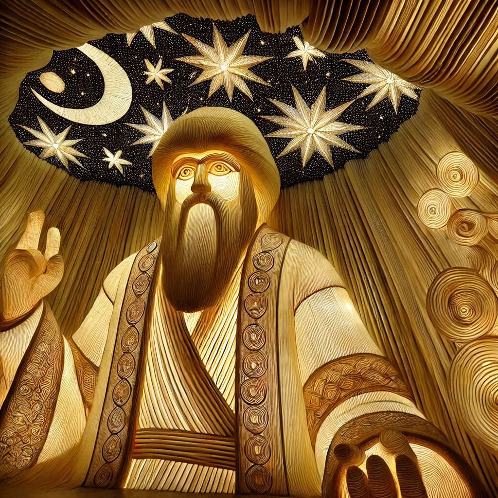 Rice-Paper Walls Hand-Knit Masterpiece Blown-Glass Sculpture