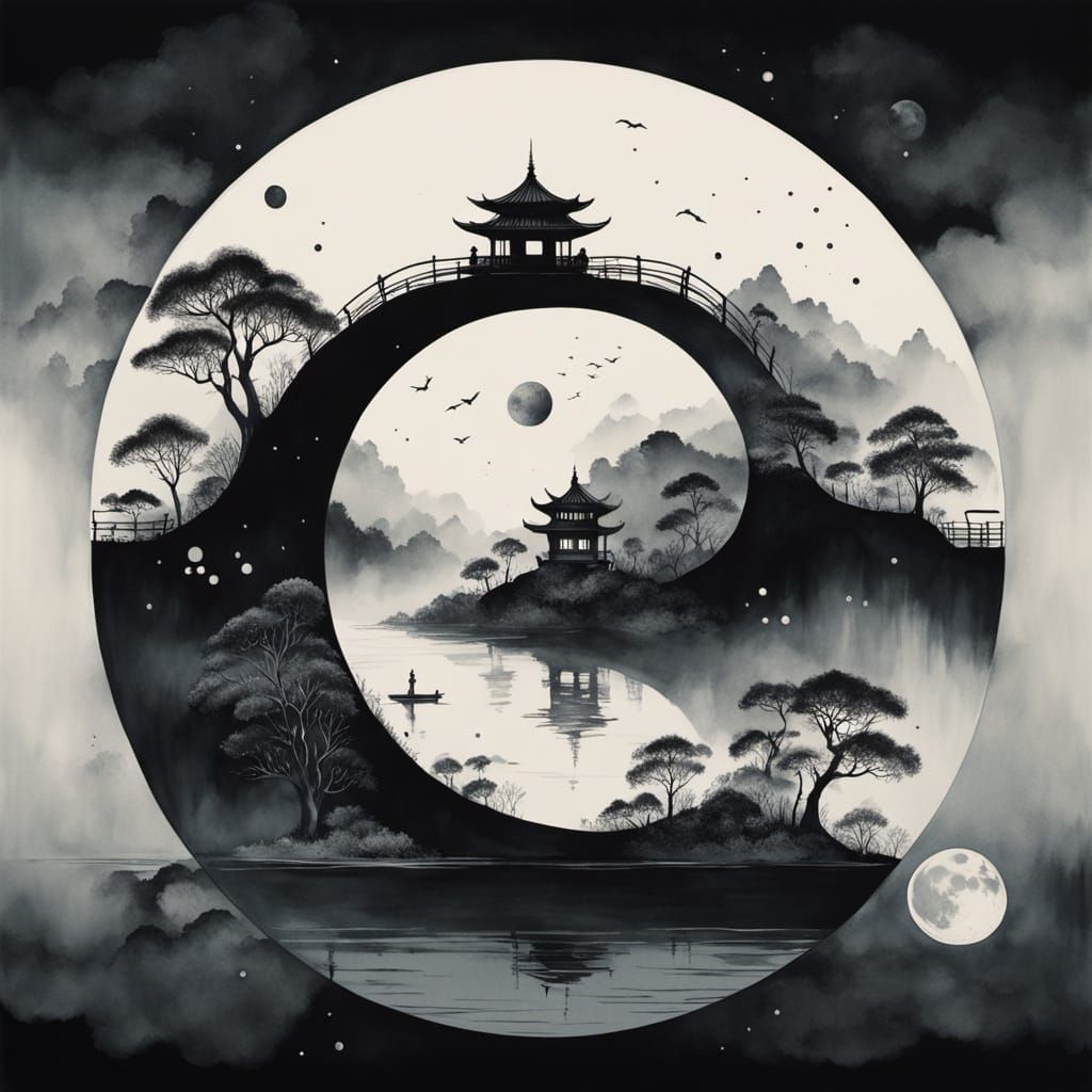 MACRO SHOT. EXTREME CLOSE-UP on a single, massive sculpture of dark, petrified wood. The wood is sculpted into the exact S-curve and circula...