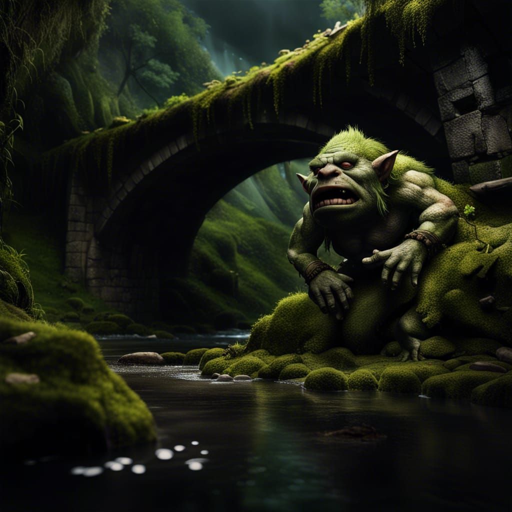 A troll hiding under a bridge