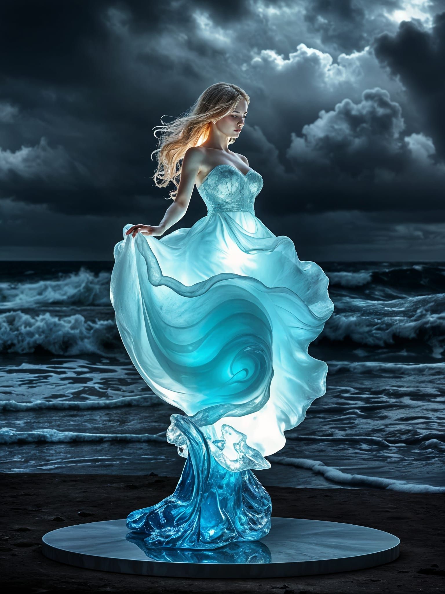 Between the Clouds and Waves  by @Avoereth