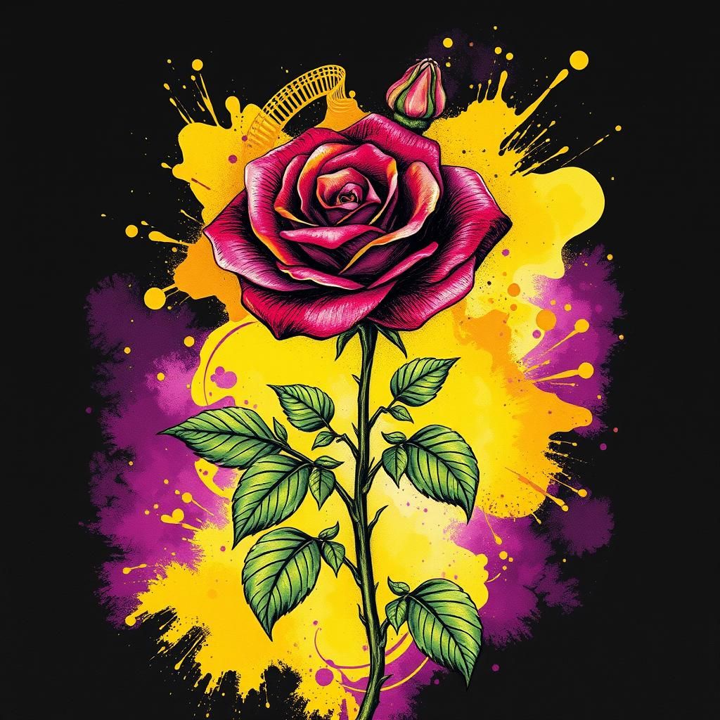 Rose AI Generated Artwork NightCafe Creator