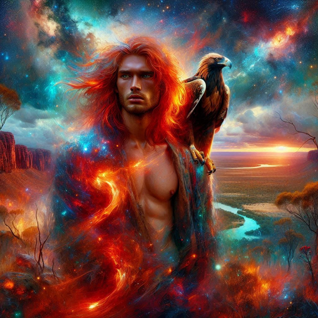 The wedge tailed eagle and his sidekick