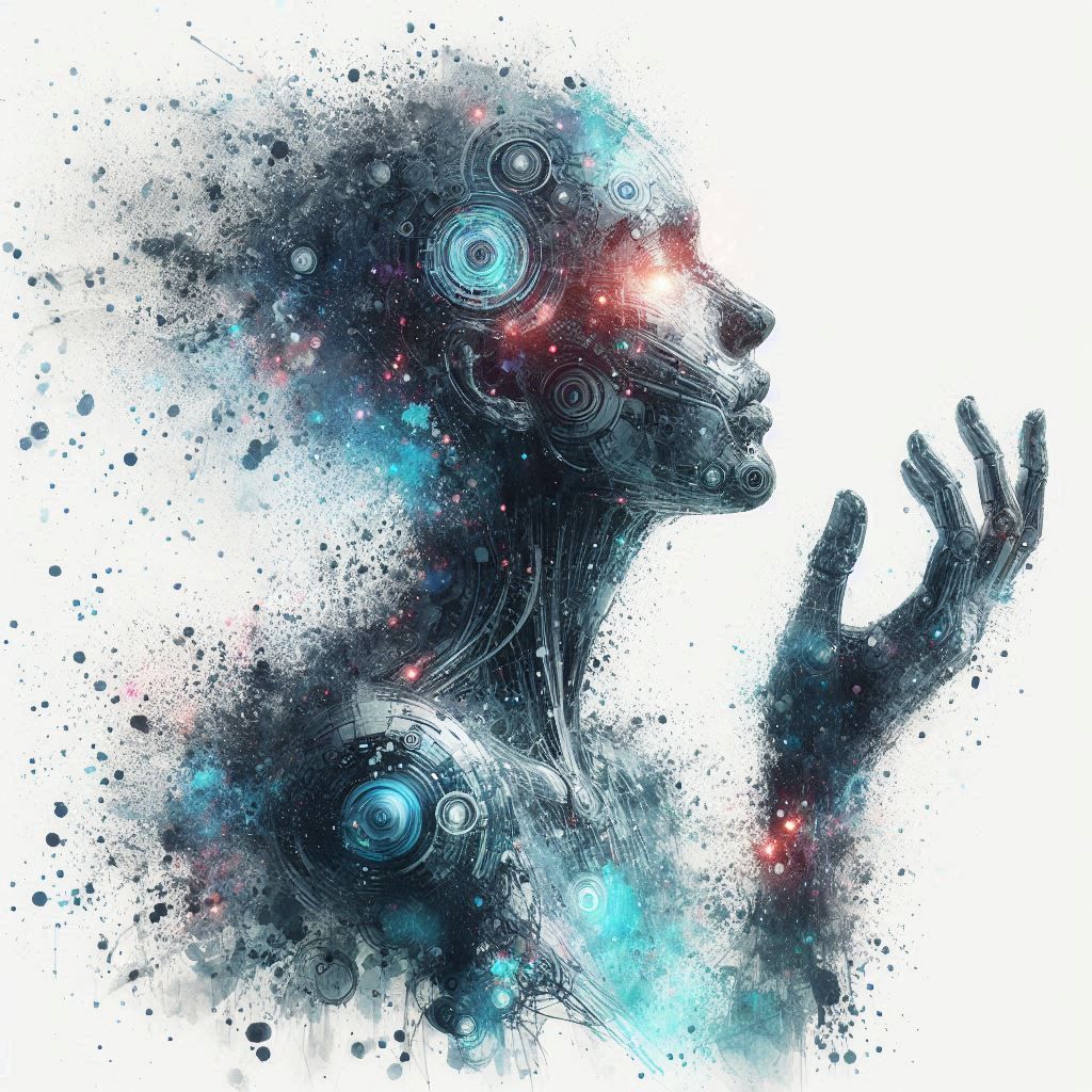 double exposure beautiful fantasy DALL-E 3 portrait landscap...