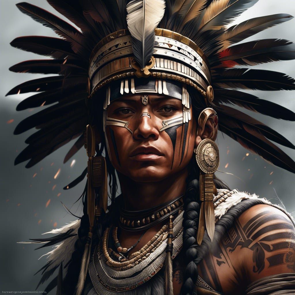 Aztec Warrior - AI Generated Artwork - NightCafe Creator