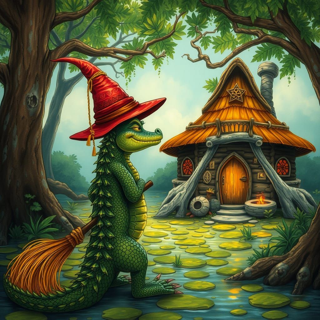 Crocodile witch