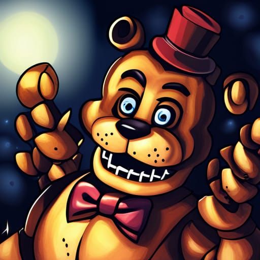 freddy fazbear being all tuckered out in bed - AI Generated Artwork -  NightCafe Creator