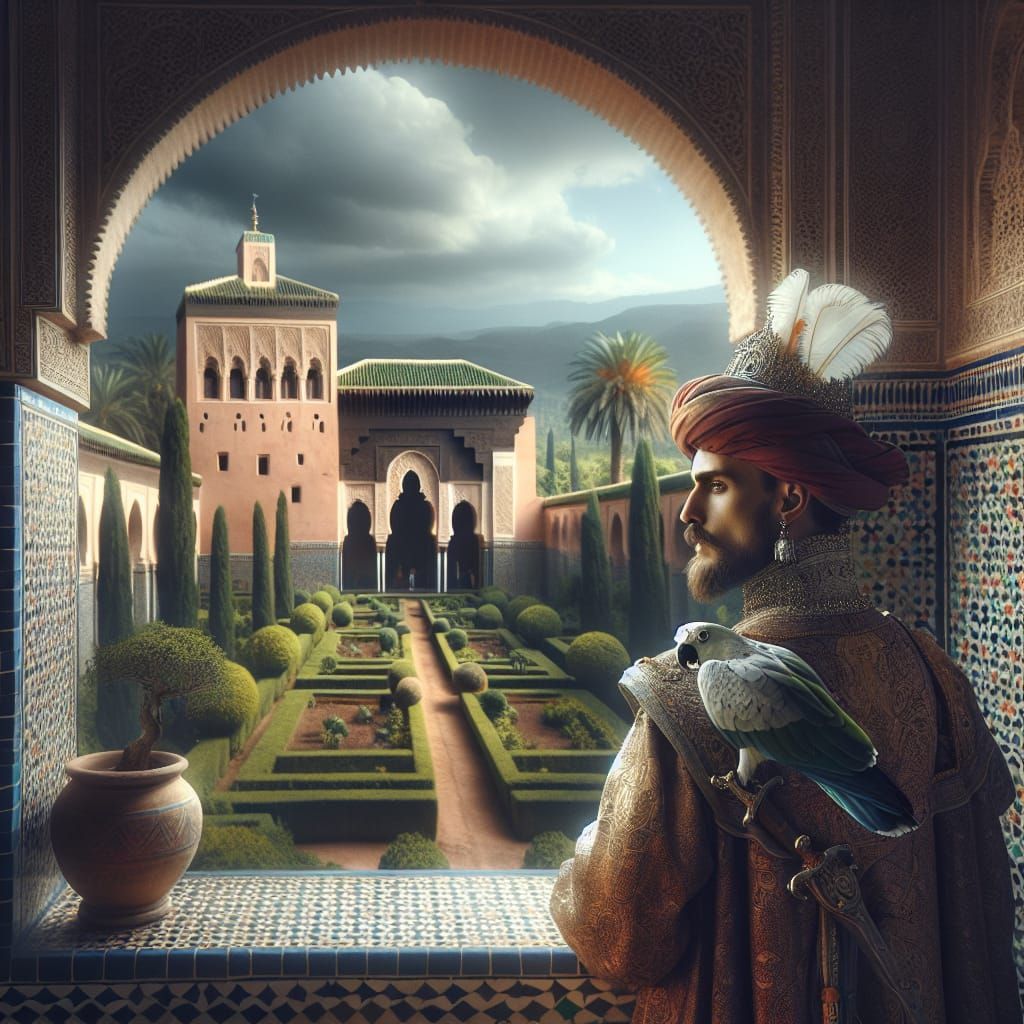 Visiting a Mozarabic palace - AI Generated Artwork - NightCafe Creator