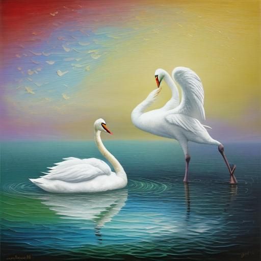 Swan Lake: Love's Expression in Neo-Impressionism