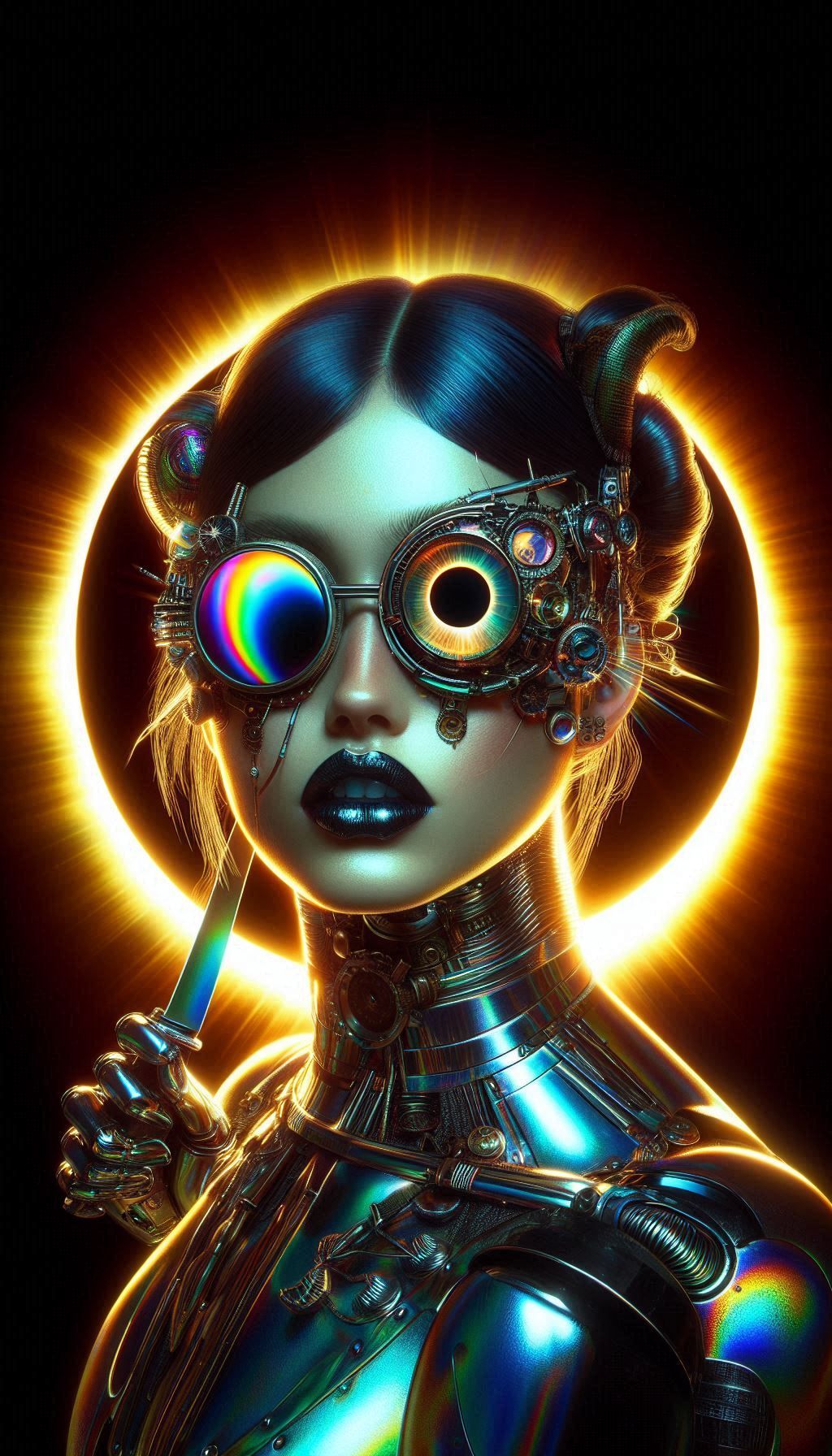 multi-eyed cyborg cyclops