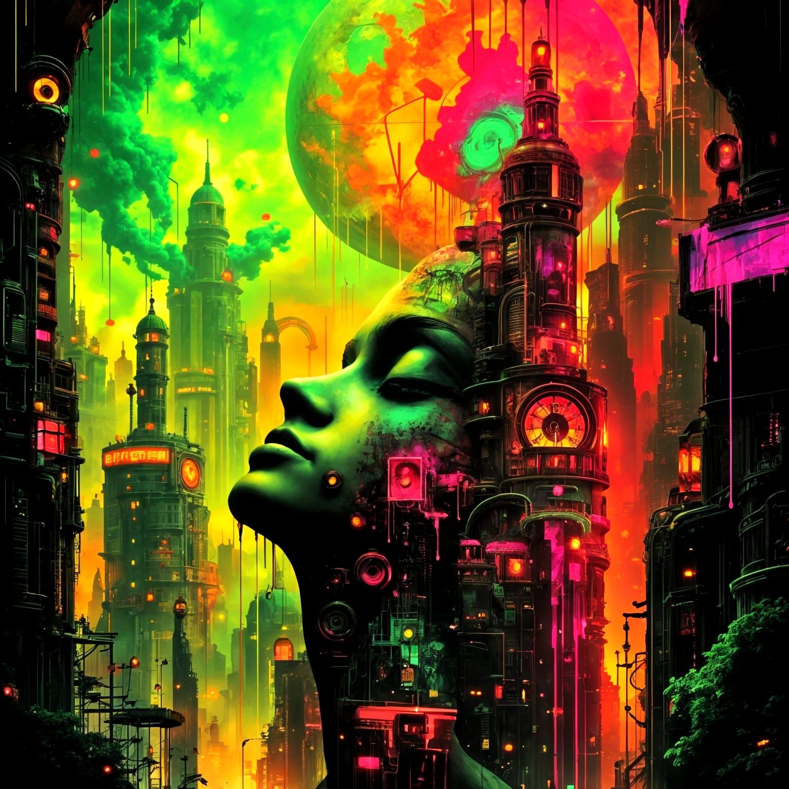 CyberSurreal  by @NectarinePie