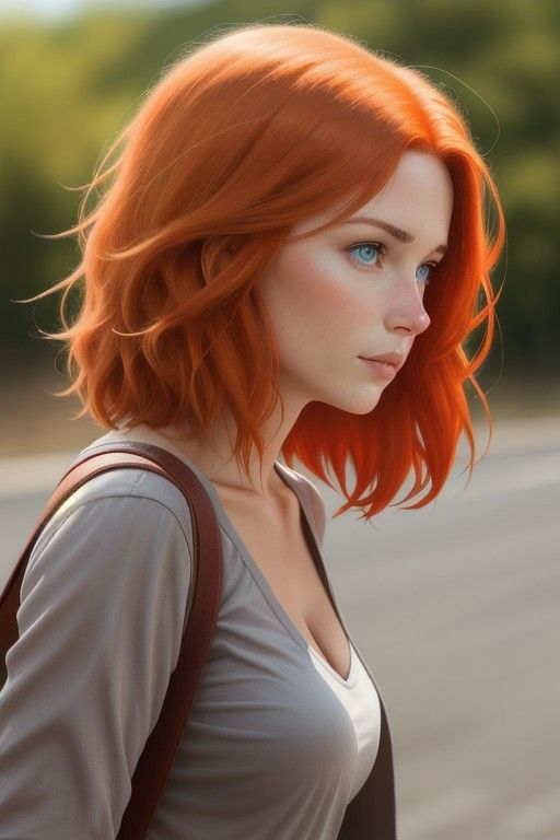 a ginger hair woman