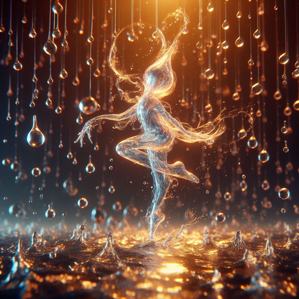 Raindrop dancer - the rain creates my music