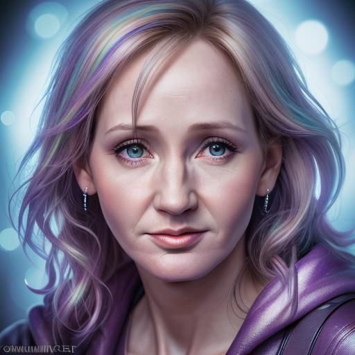 jk rowling as Rainbow Noahide Superhero Queen Celebrity - AI Generated ...