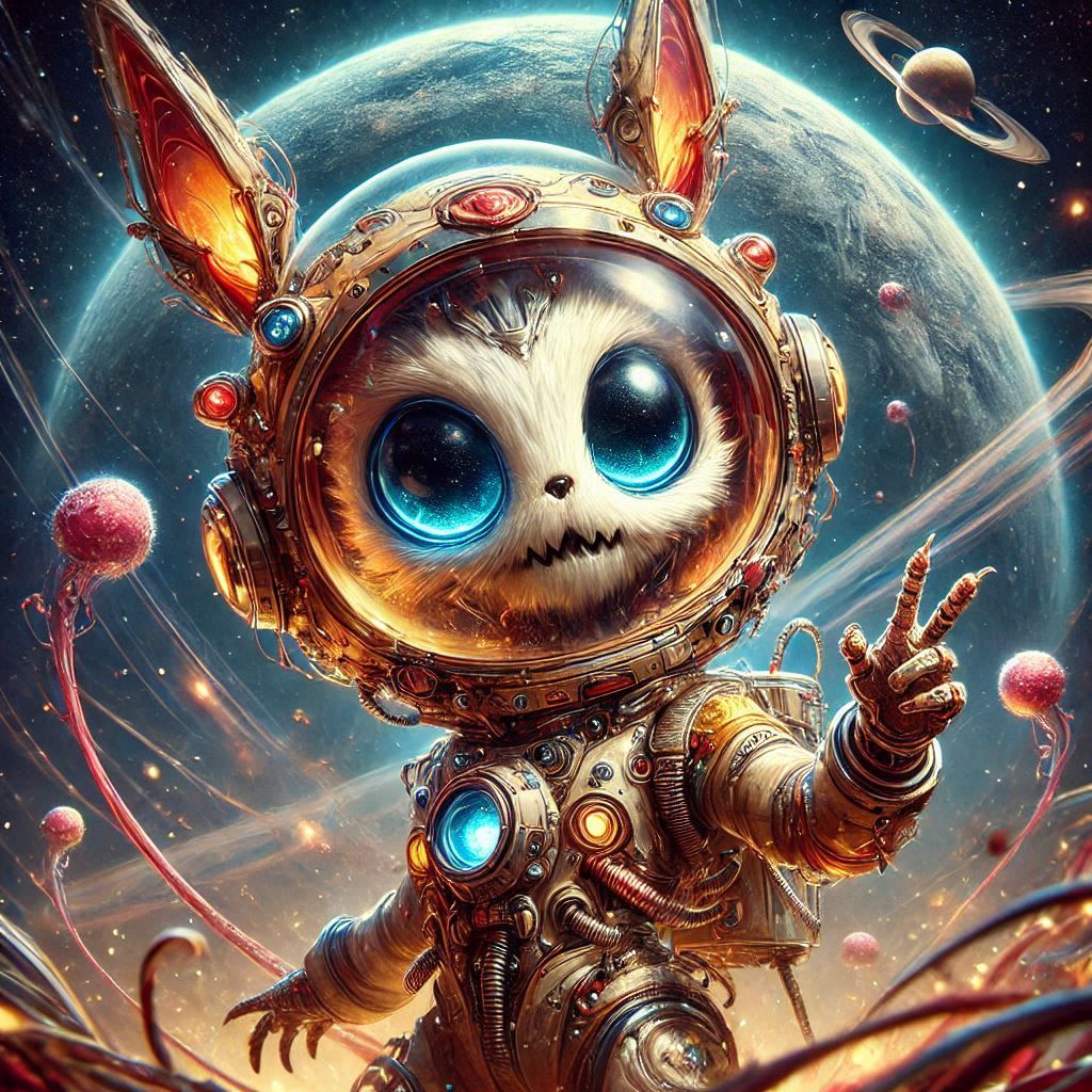 adorable fairy-tale fantasy creature portrait..