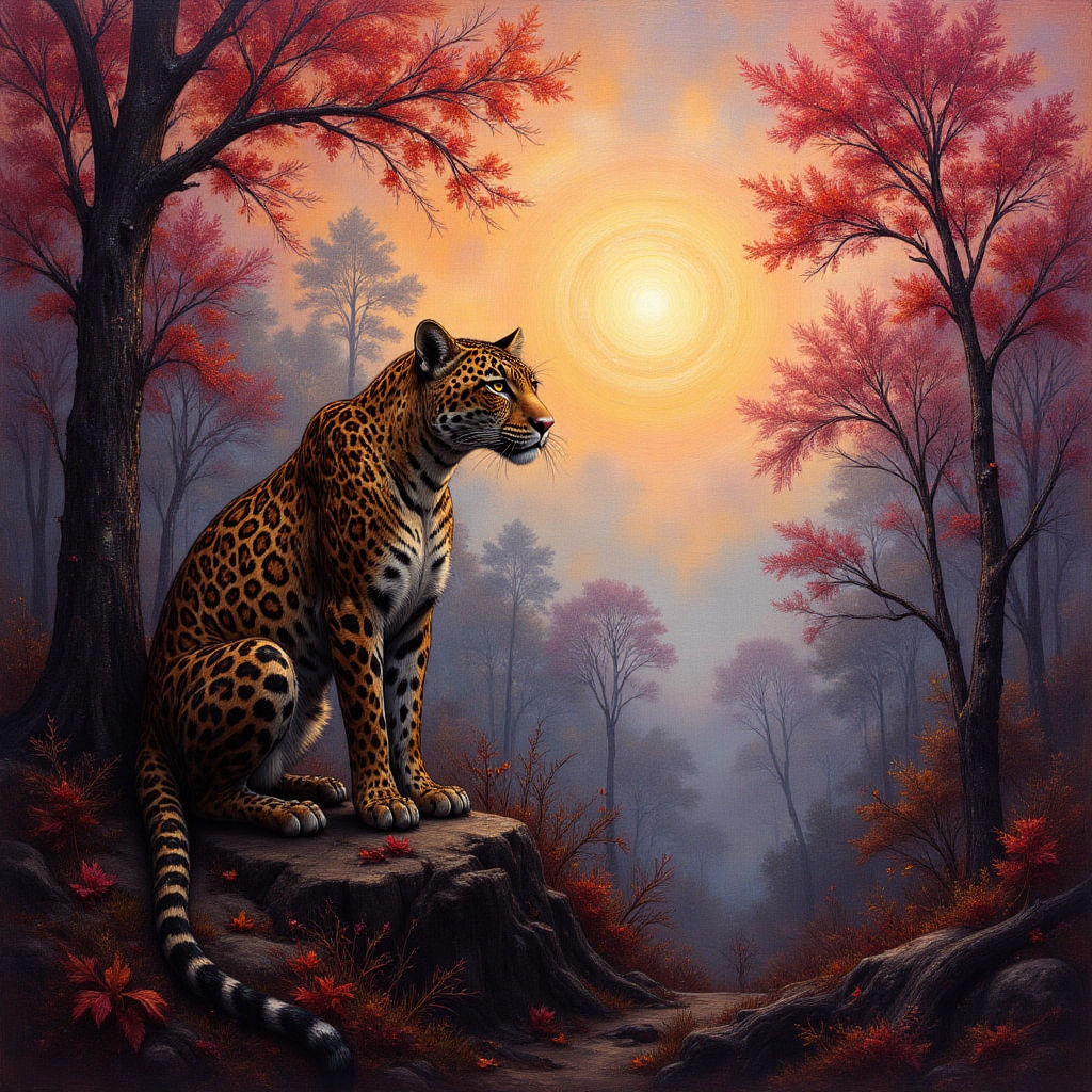 Leopard in Autumn