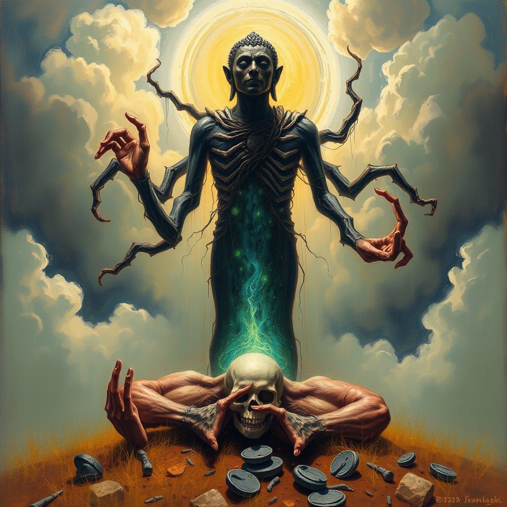 Ethereal Bodies Emerge from Desire and Arrogance in a Cosmic...