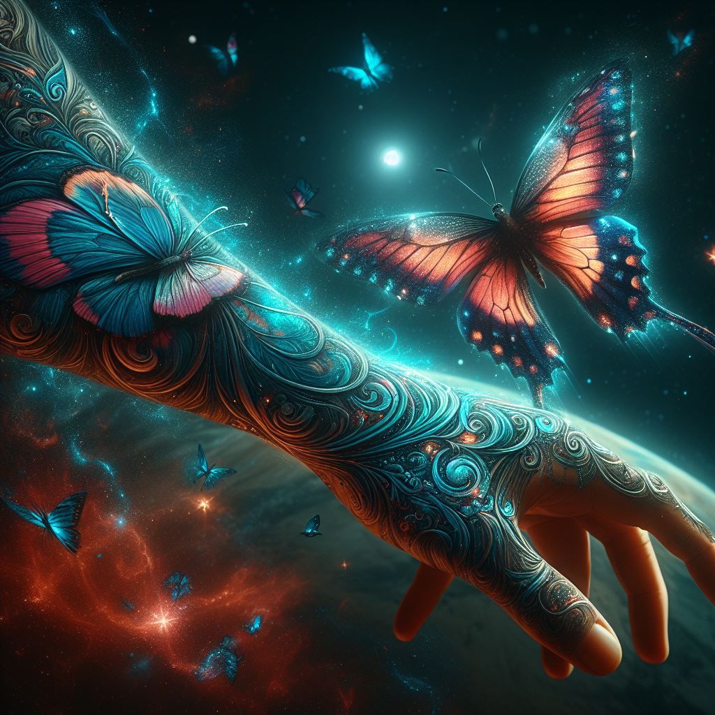 Living Butterfly tattoo