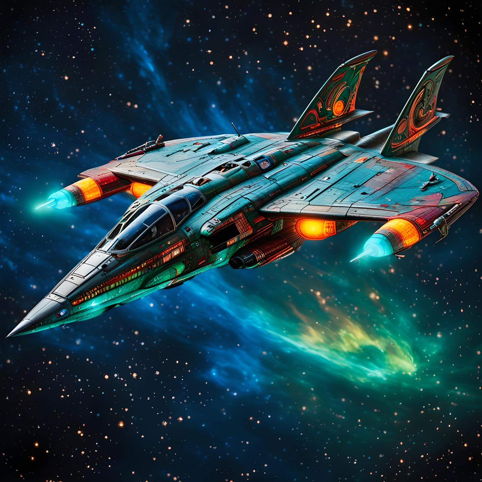 USAF F-77b Warbird with Hyper-Warp Drive