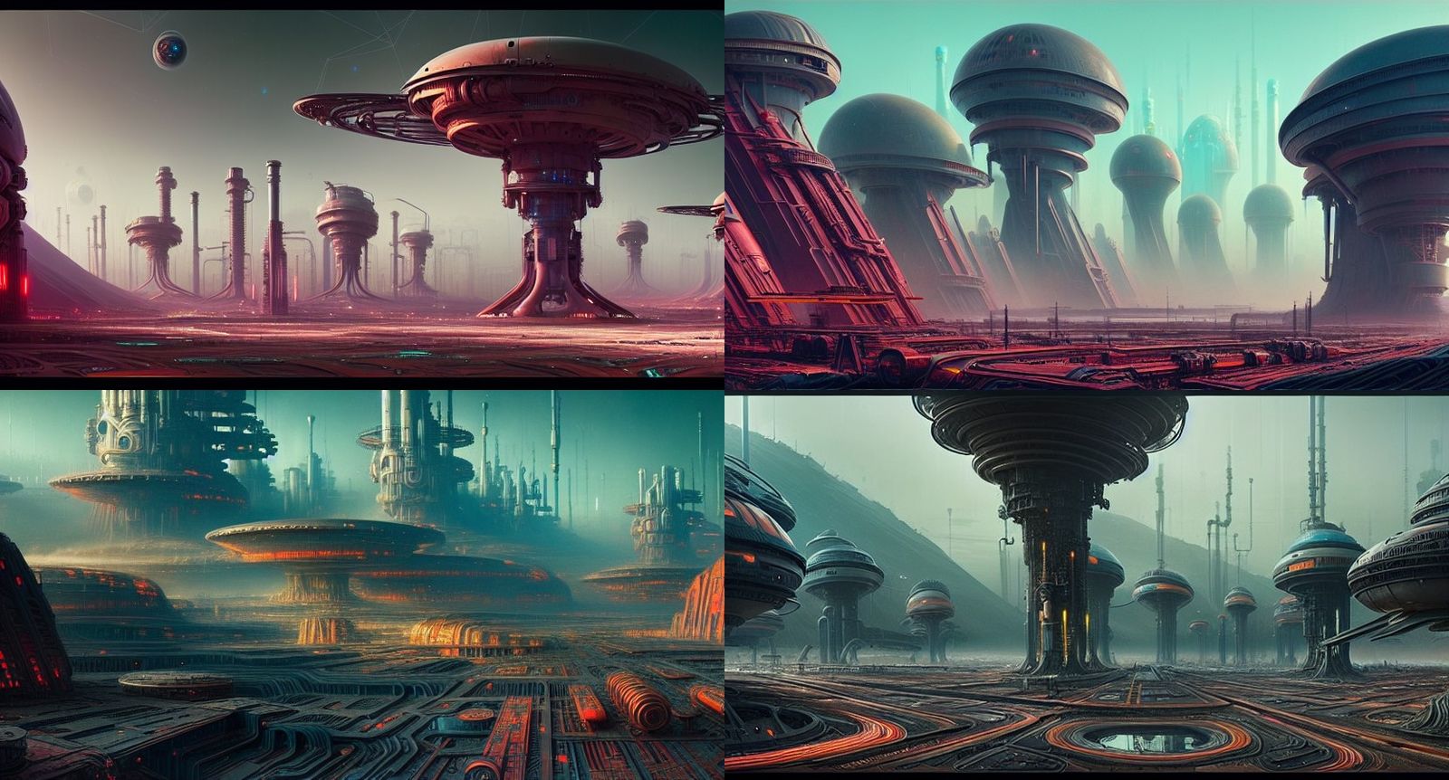 Industrial colony alien world