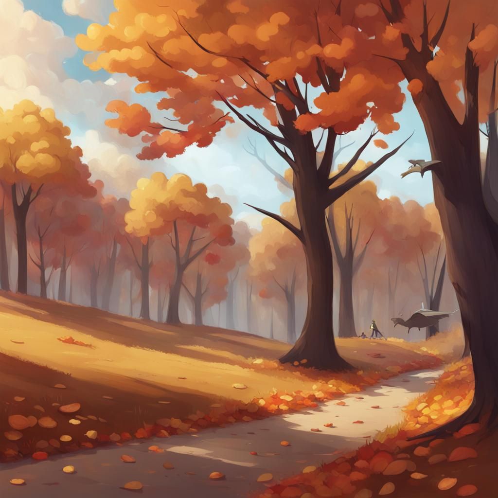 fall day concept art - AI Generated Artwork - NightCafe Creator