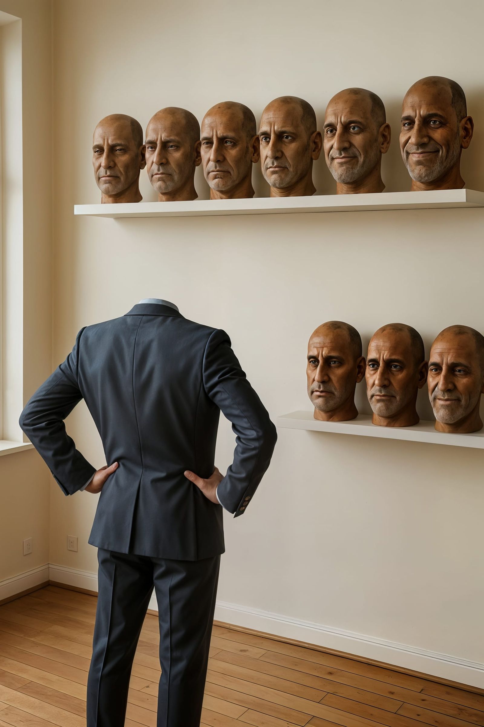 Mannequin Head Removed in Artistic Composition