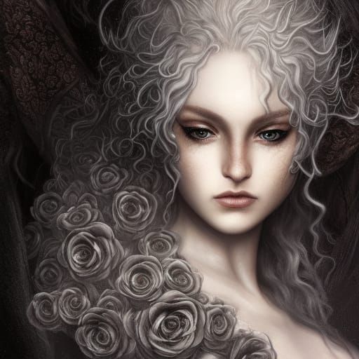 Queen, Dark Souls and elden ring, Gorgeous curly white haired goddess ...