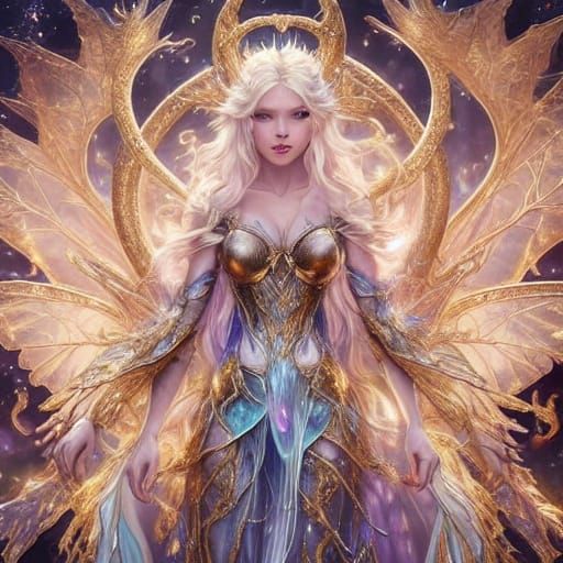 Fairy Goddess in Glass Suit in Hospital Hallway