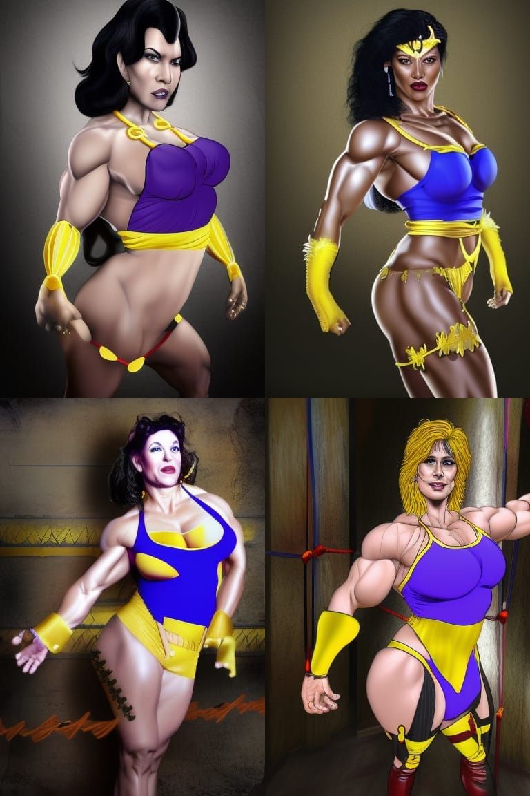 Real art image of Goddess Supreme middle-aged Superheroine w...
