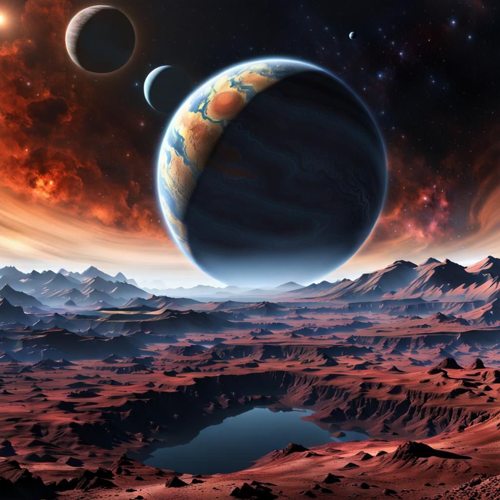 An unknown planet - AI Generated Artwork - NightCafe Creator