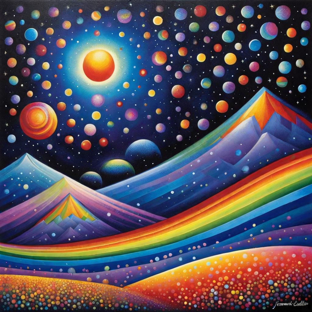 Rainbow Pointillism