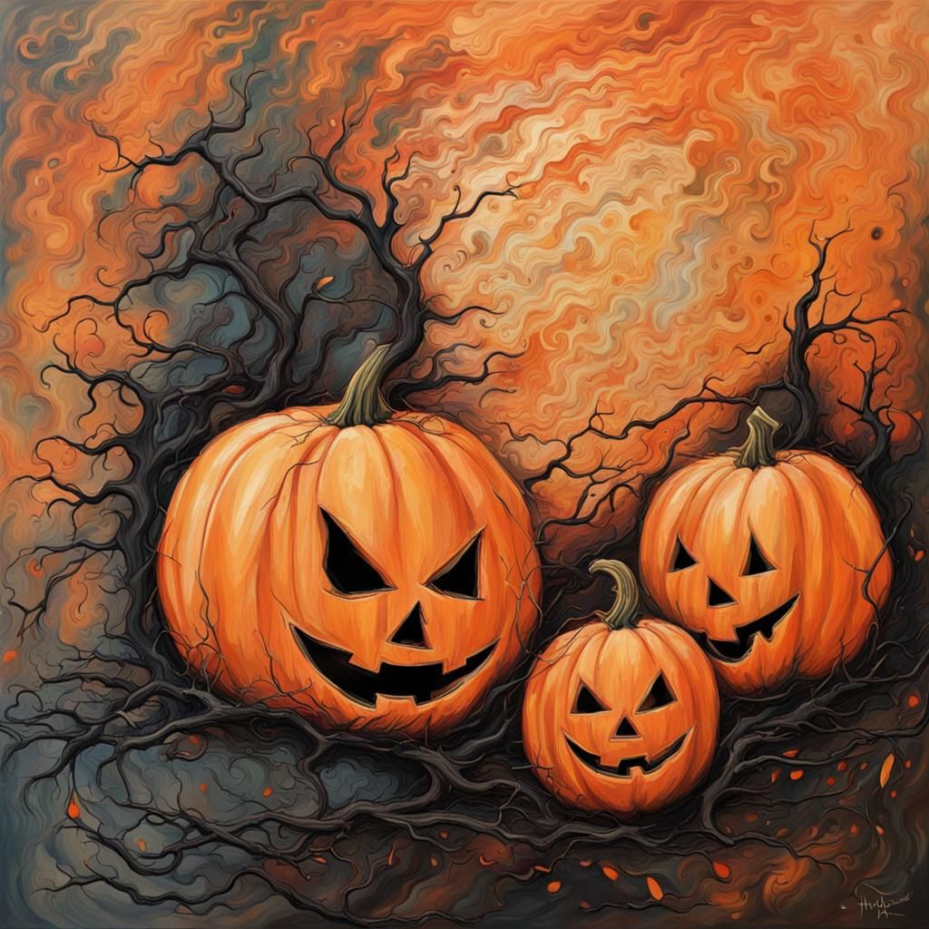 jack o-lantern trio