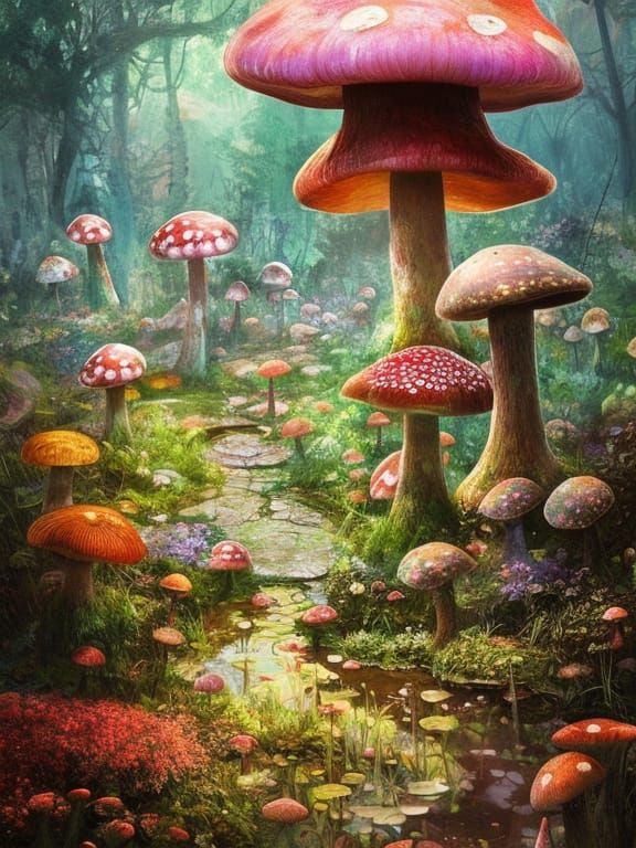 Mushroom Garden 🍄 🧝🏻‍♀️