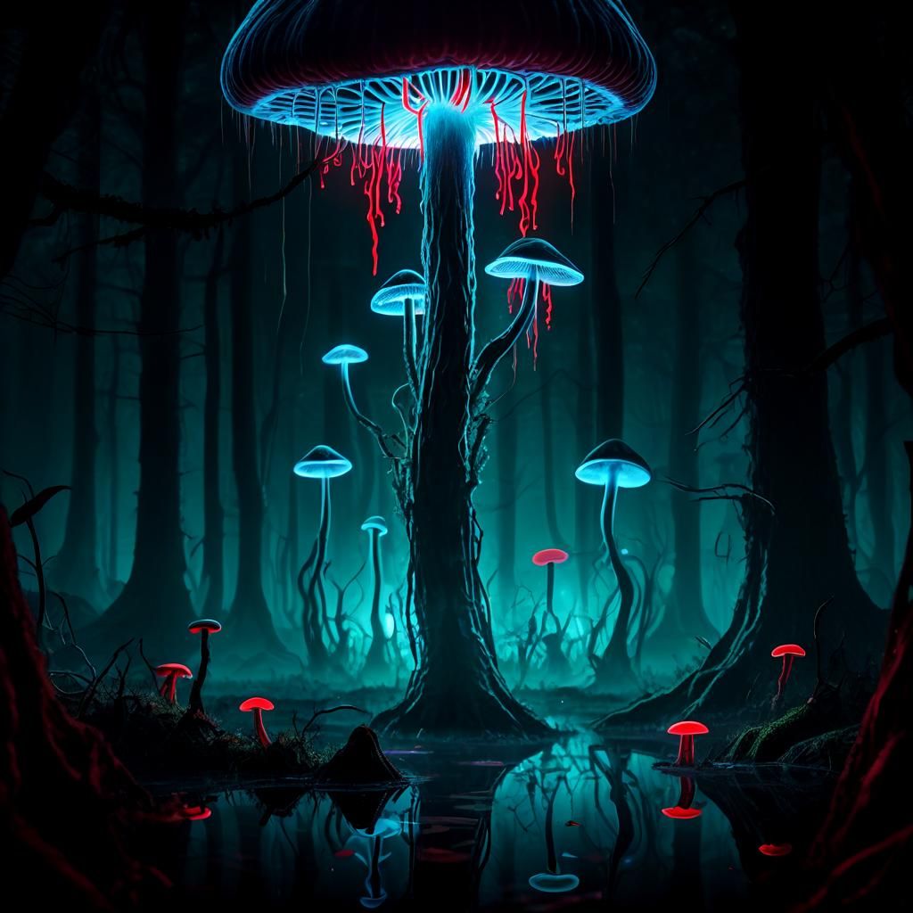 Mushrooms - AI Generated Artwork - NightCafe Creator