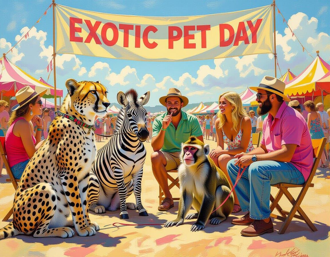 Exotic Pet Day  by @Leeftail_Art