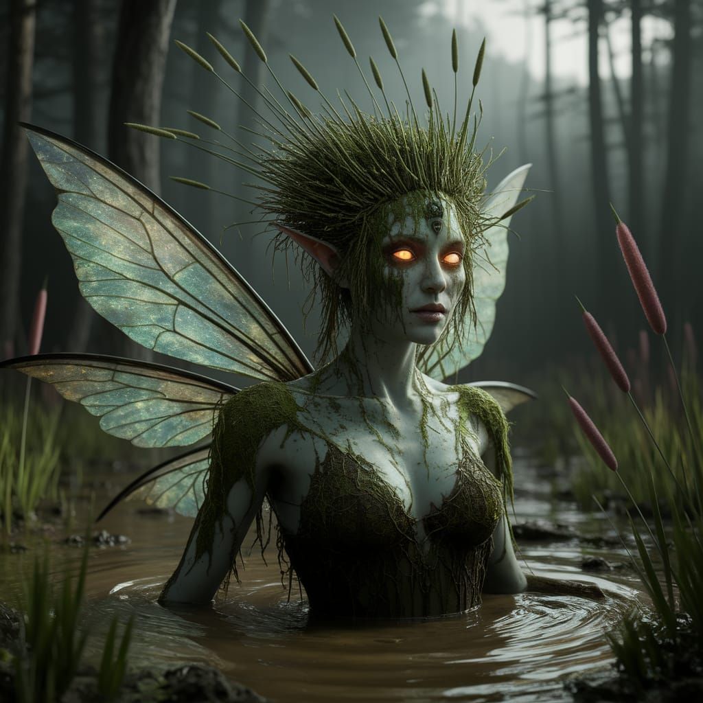 Dangerous swamp fairy  by @Castorix