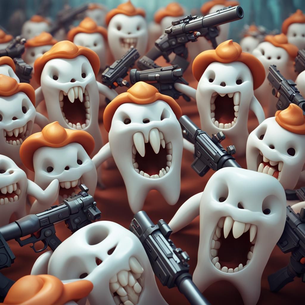 "Armed to the teeth"  by @Simon C