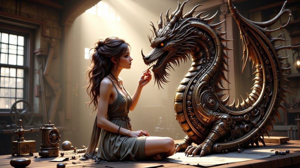 Lady Dragon Sculptor 